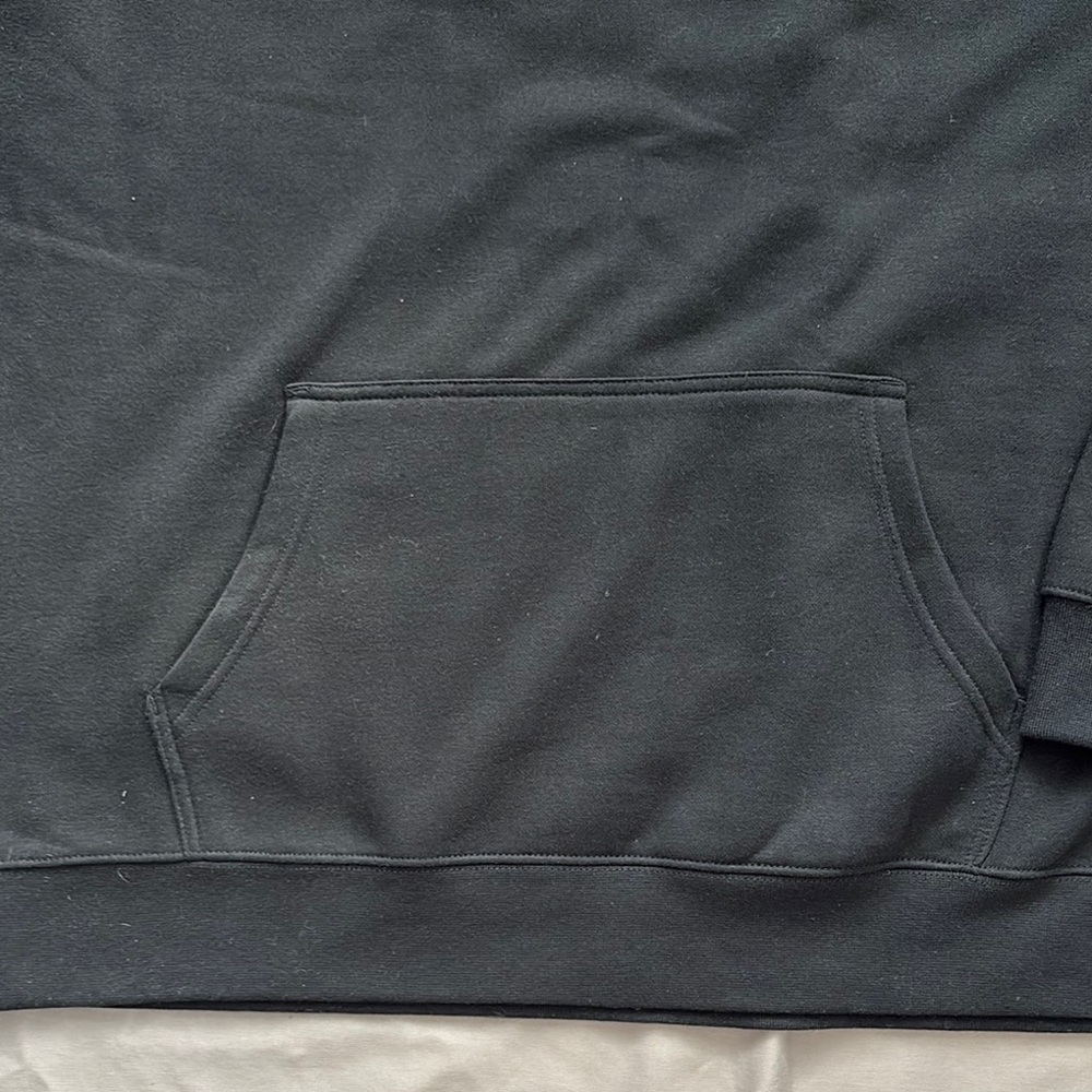 District VIT Fleece Hoodie 2XL Black W Hawkβ Logo - Picture 3 of 3